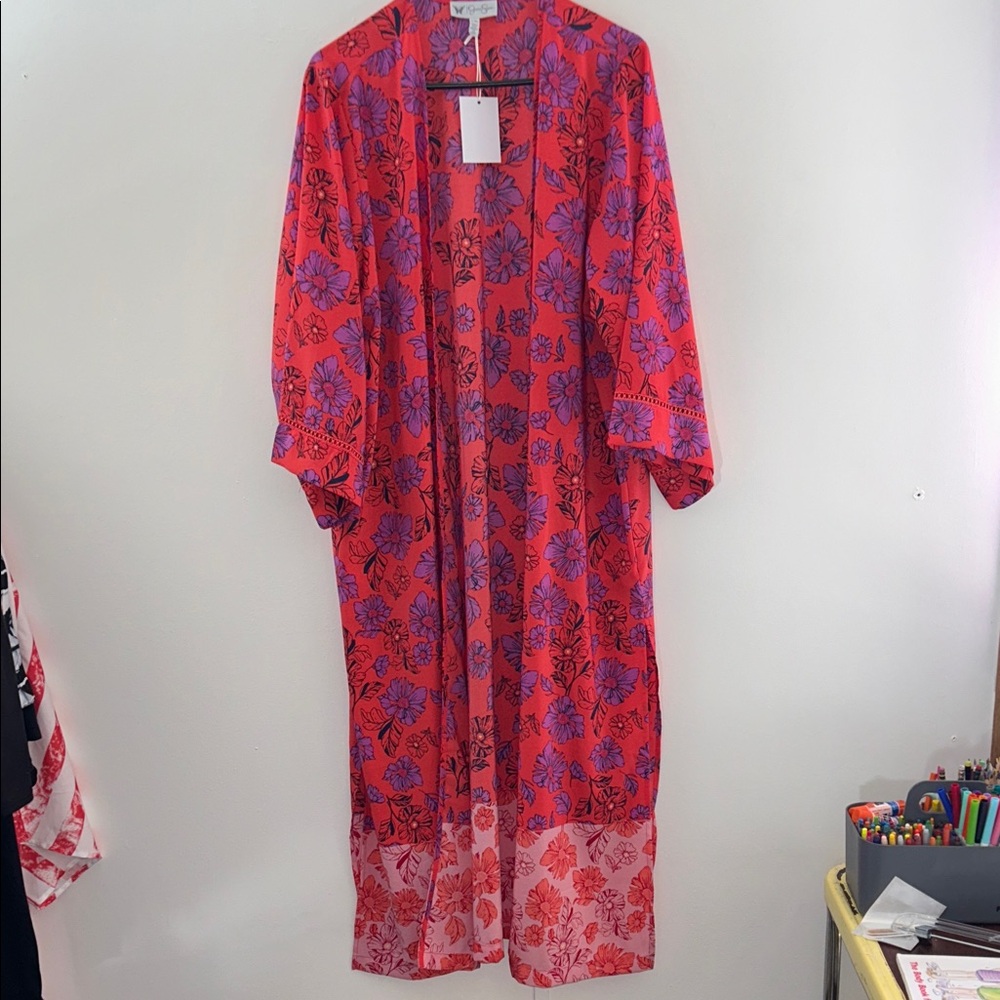 Floral Kimono Robe - L/XL